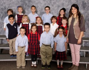 Miss Milstein and her first LCCS Kindergarten class