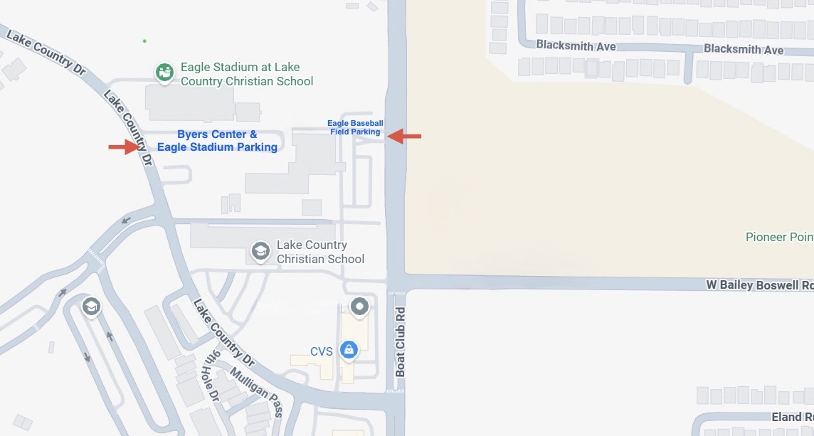 Parking Map - Eagle Stadium and Eagle Field at LCCS